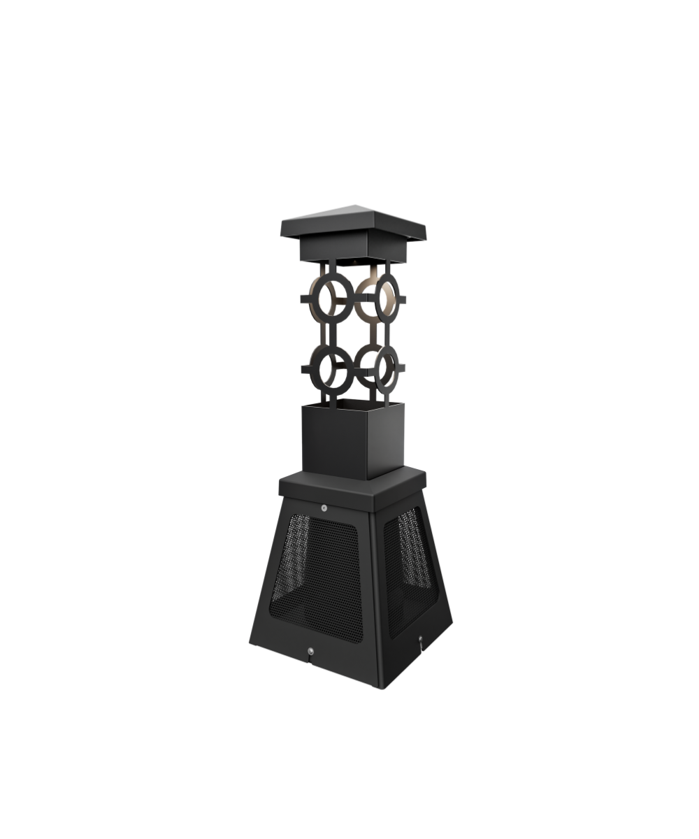 speaker bollard black